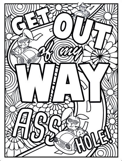 Color Away Stress and Frustration with Adult Coloring Books Featuring Curse Words
